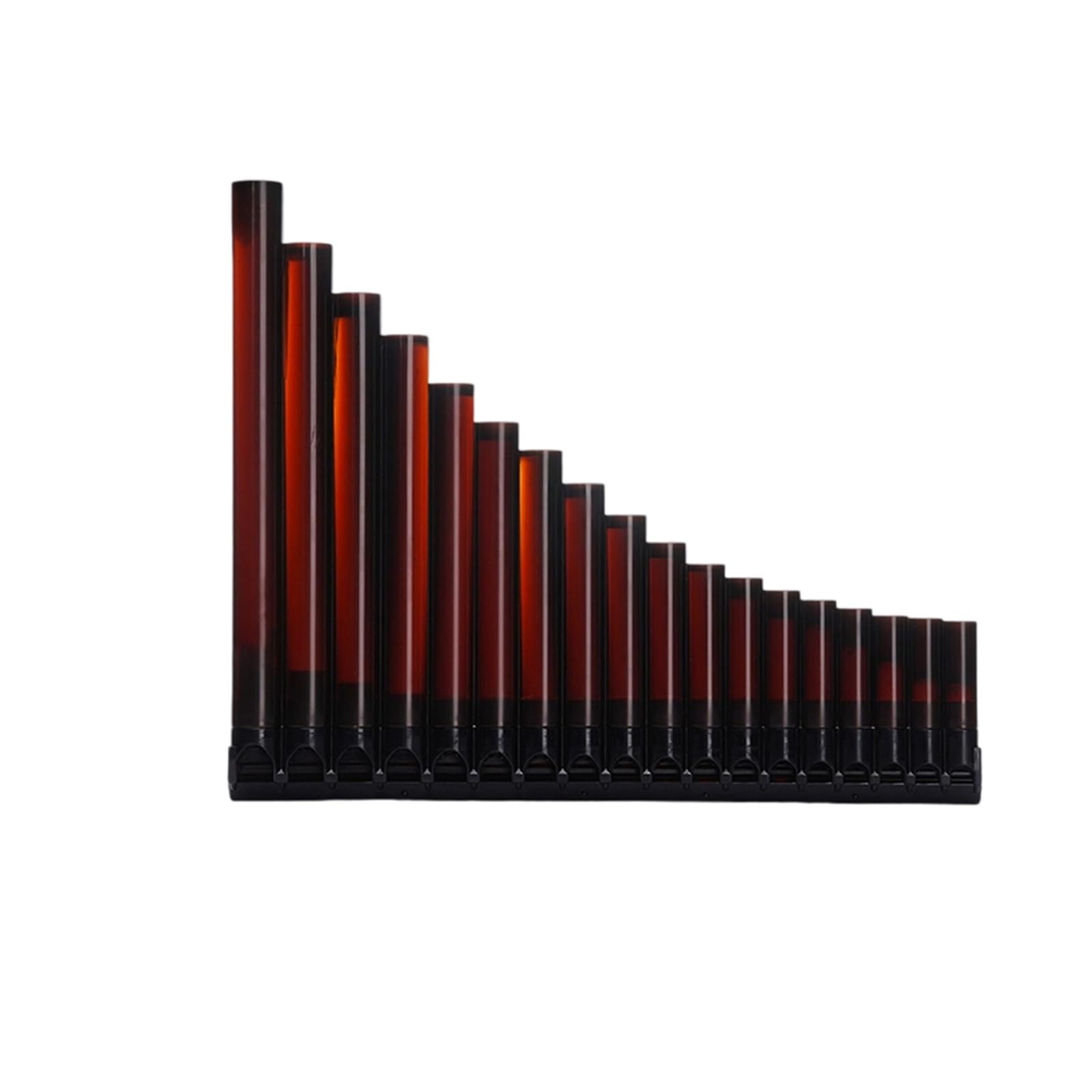 18 Piszczałkowy Flet Pana Z Podwójnym Otworem Specjalny Instrument Muzyczny Dla Początkujących Łatwy Do Nauki(Brown and black)