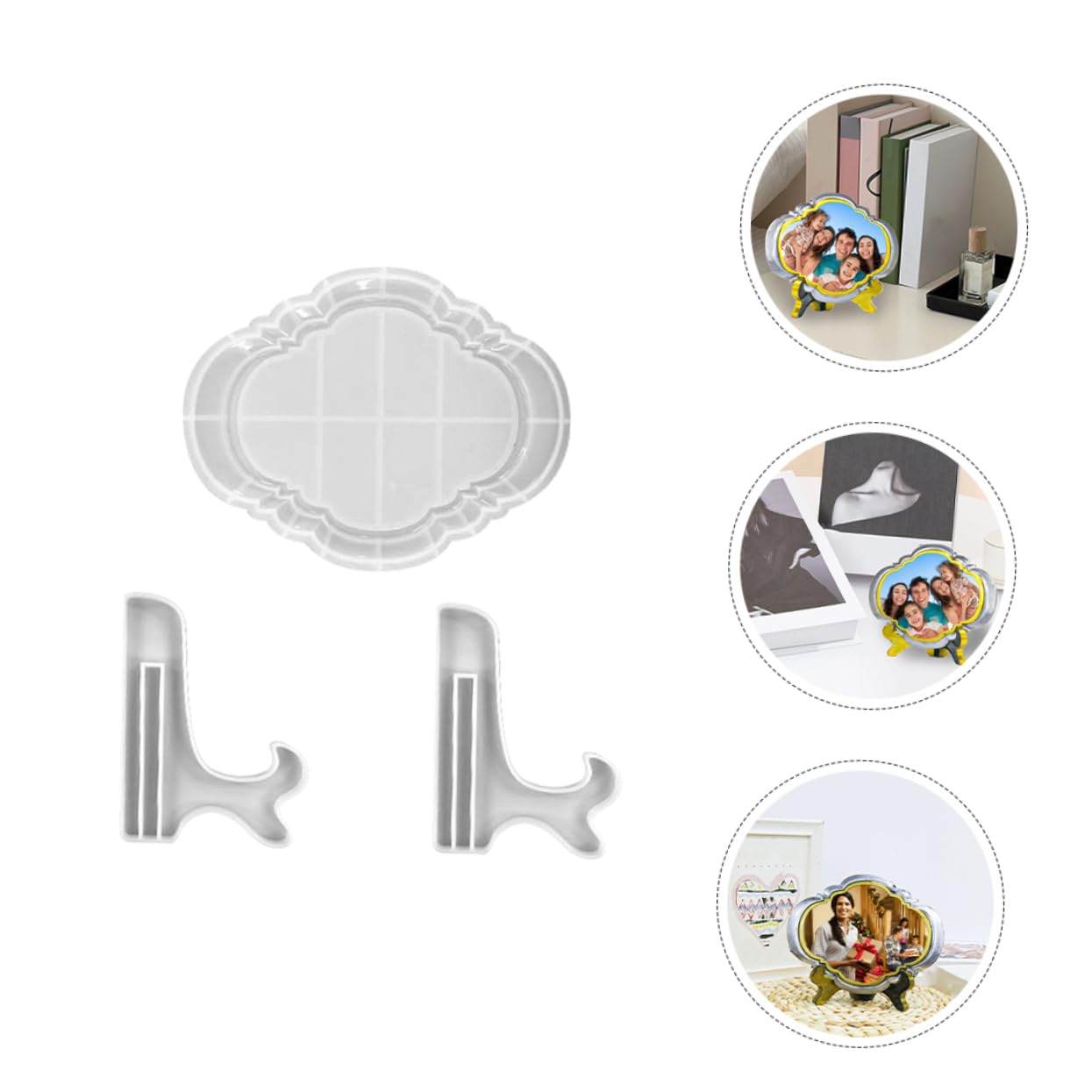 HAPINARY Set of Photo Frame Silicone Molds Picture Frame Molding for Resin Crafts
