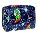 Bolsa de Maquillaje para niños Dinosaurio de la Nave Espacial Accesorio de Viaje Neceser Pequeño Bolsas de Aseo Impermeable Cosmético Organizadores de Viaje 18.5x7.5x13cm