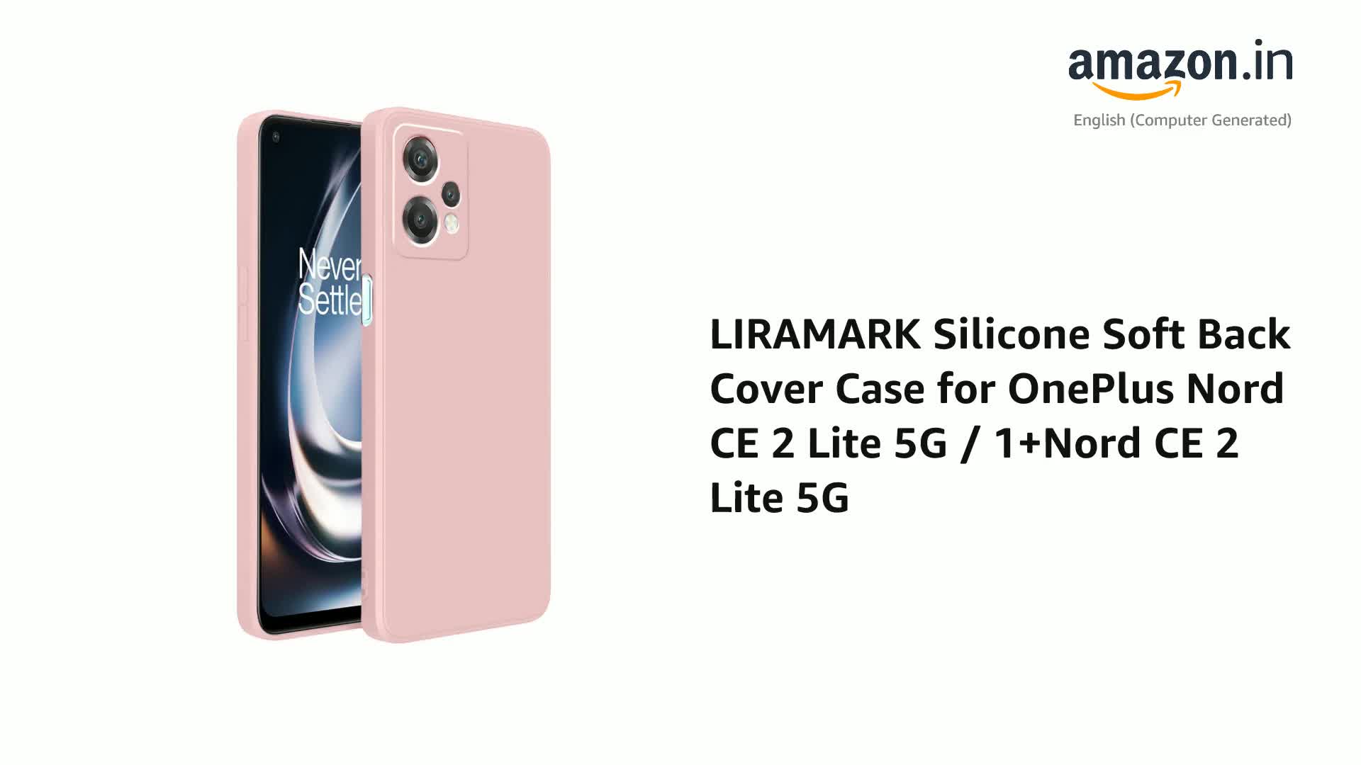 Custodia GOKEN Per OnePlus Nord CE 2 5G – Silicone TPU Con Effetto Gradiente, Rosa/Viola - 3
