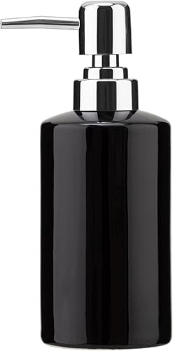 FE Dispensador de jabón, dispensador de jabón líquido de cerámica de 10.1 fl oz10 onzas, dispensador de jabón para platos recargable para cocina,