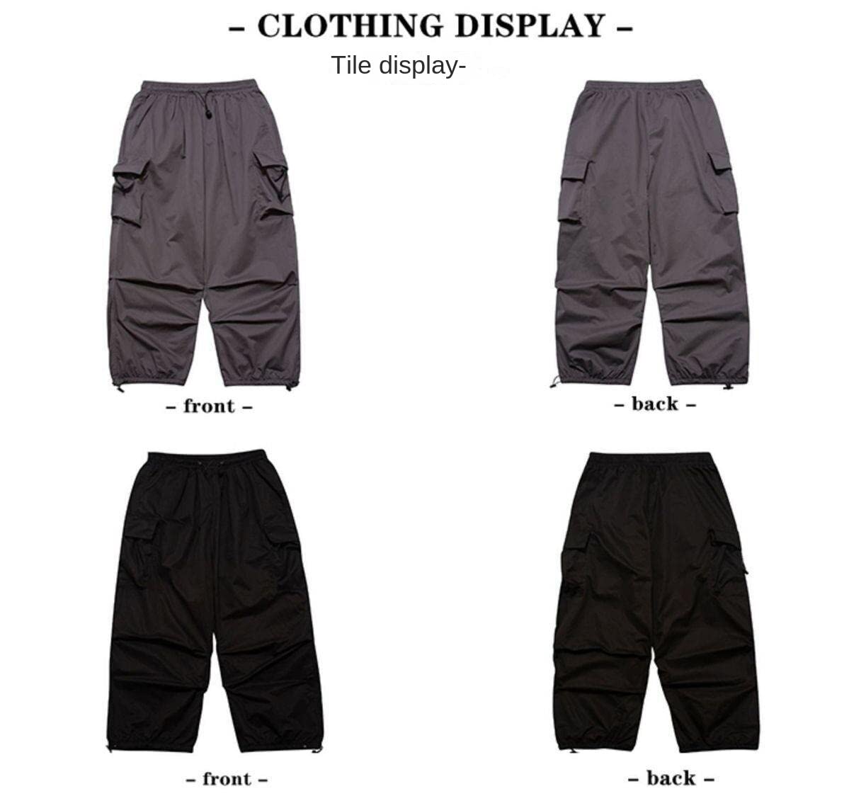 Fallschirmhose, Cargohose für Damen, Baggy, Harajuku, niedrige Taille, Y2K, Grunge-Hose