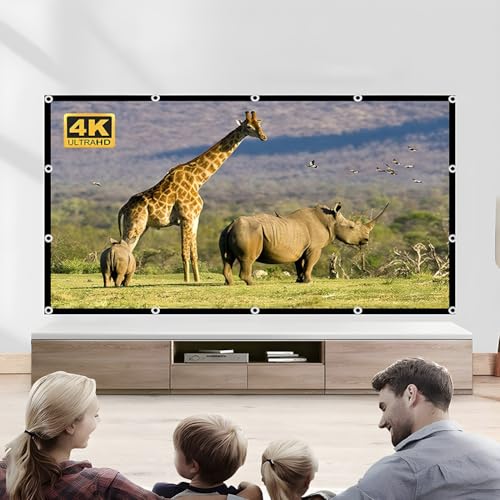 Pantalla de proyector portátil plegable 100 pulgadas 16:9 miniatura 6