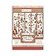 Stamperia - Washi Pad for Scrapbooks, Albums, Cards, Bullet Journals, and More, Translucent, Easy to Cut, Acid Free, Perfect for Hobbies, Crafts, and Gifting (Gear up for Christmas) (A5) (8 Sheets)