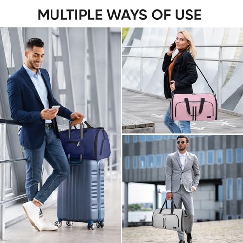 BALEINE Garment Bags for Travel, Water Resistant Carry on Suit Bag | 2 in 1 Duffel Bag, Heavy-Duty 900D Oxford Fabric, Wrinkle-Free Storage, Adjustable Shoulder Strap, Multiple Storage Pockets - image 9