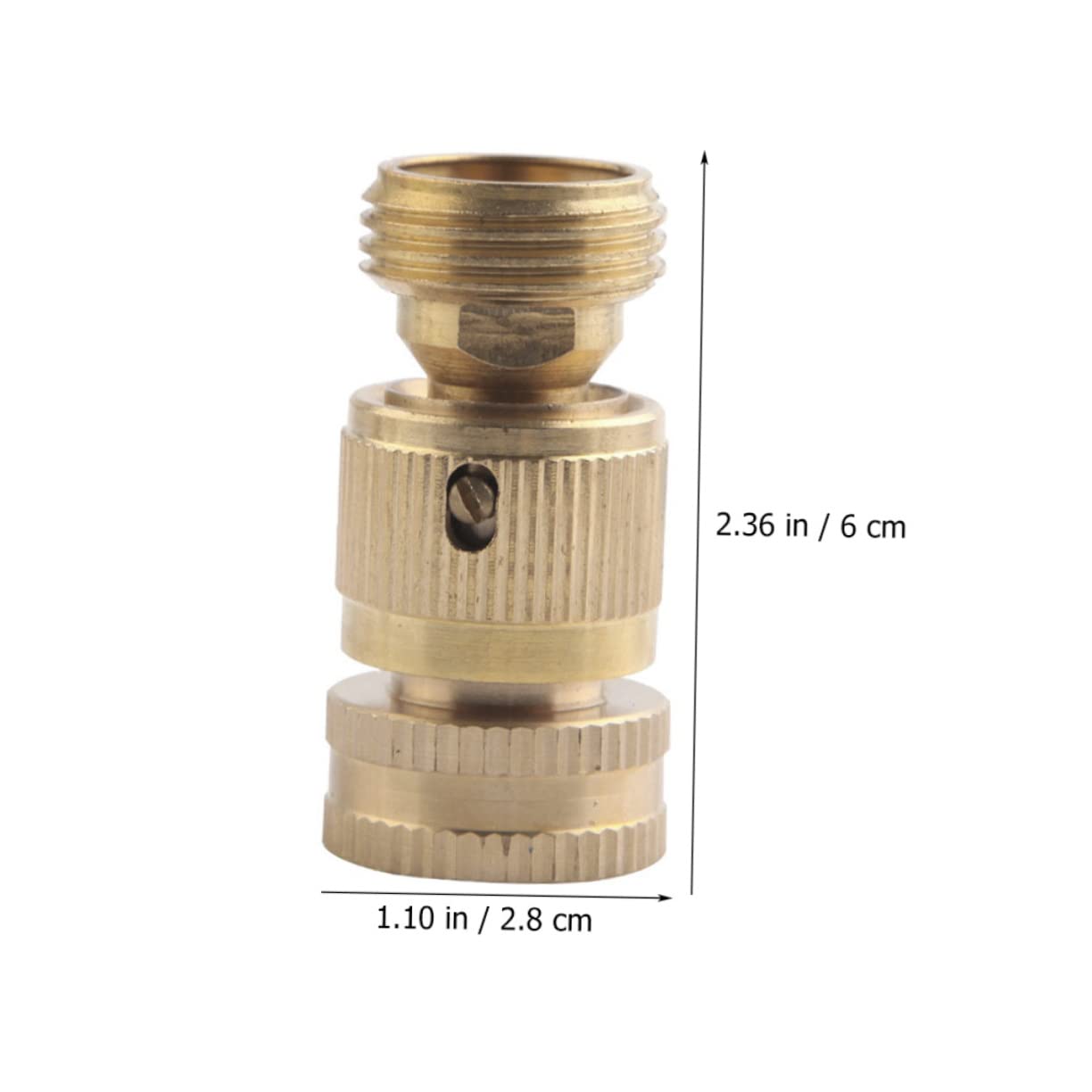 ibasenice 20 Set Kit di Raccordo per Tubo Inossidabile Solido connettore Tubo Collegare all'aperto raccordi a connessione Rapida per Tubi dell'Acqua raccordi per Tubi da Giardinaggio Ottone