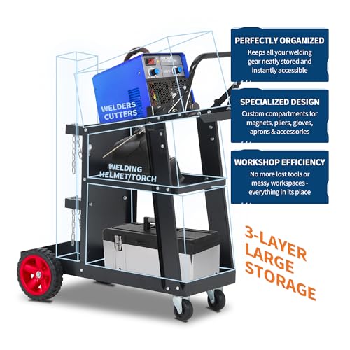 3-Tier Heavy Duty Welder Cart