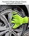 Car Wash Mitt, 2-Pack Microfiber Scratch Free Auto Detailing Supplies for Cleaning, Washing Dusting,Thickened 5-Finger Clean Gloves Design for Interior Exterior Cleaning Tight Spaces and Wheel