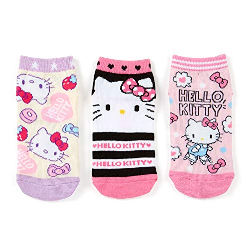 ハローキティ キッズスニーカーソックス3足セット 13-15cm
