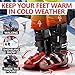 Heated Socks for Men and Women, Battery Powered Socks Heated Unisex to Keep You Warm All Day - Heated Ski Socks Must Have for Winter Weather - Patterns and Colors May Vary