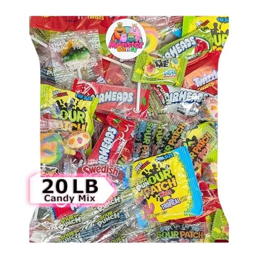Party Favor Candy Mix - 20 lb Party Stuffers Candy Bulk - Goodie Bag Stuffers for Kids Party Favors - Candy Variety Pack - Bulk Candy Bags - Bulk Candy Individually Wrapped Candies - Parade Candy