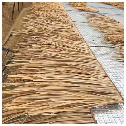 AITAF Tropical Synthetic Roof Thatch Roll for Roof Eaves and Bar Decoration Weather Resistant...