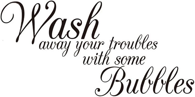 Lalang Wash Away Your Troubles Bathroom Wall Sticker