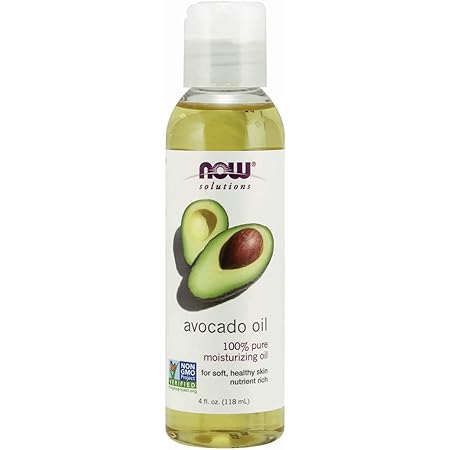 NOW Solutions, Avocado Oil, 100% Pure Moisturizing Oil, Nutrient Rich and Hydrating, 4 FL Oz (Pack of 1)