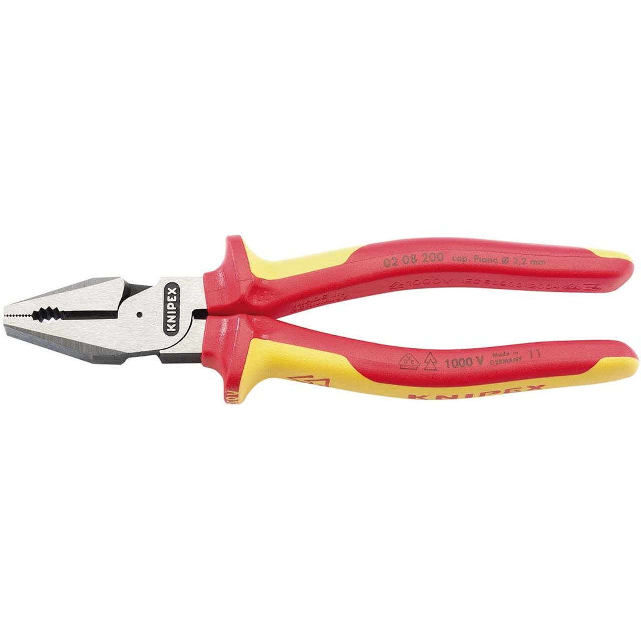 KNIPEX31861 200mm Fully Insulated High Leverage Combination Pliers