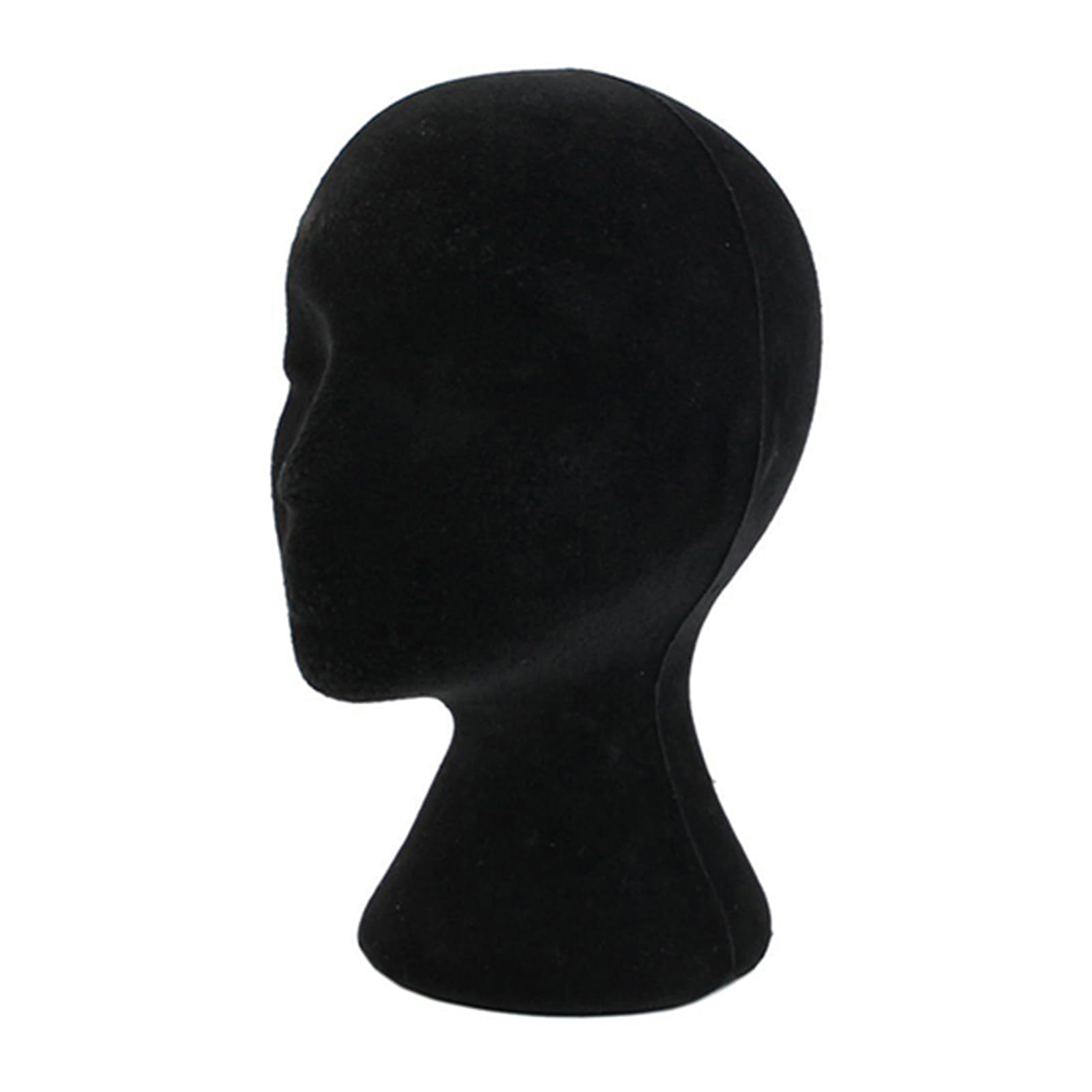 AMAMIA 11-Inch Styrofoam Mannequin Head 1Pcs Female Wig Model Head Black Foam Wig Stand for Wigs Display, Style, Model, Hats, Masks, DIY Projects, Salon Display and Travel Use