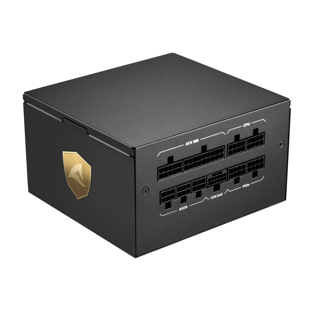 Sharkoon Rebel P20 850 - Alimentatore da 850 Watt, alimentatore per PC ad alte prestazioni, modulare, silenzioso ed efficiente