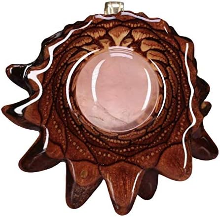 Rose Quartz Third Eye Pinecones Pendant Festival Jewelry For Women For Men Boho Fashion Gear 100% Natural Sacred Geometry Pinecone with Gemstone Necklace