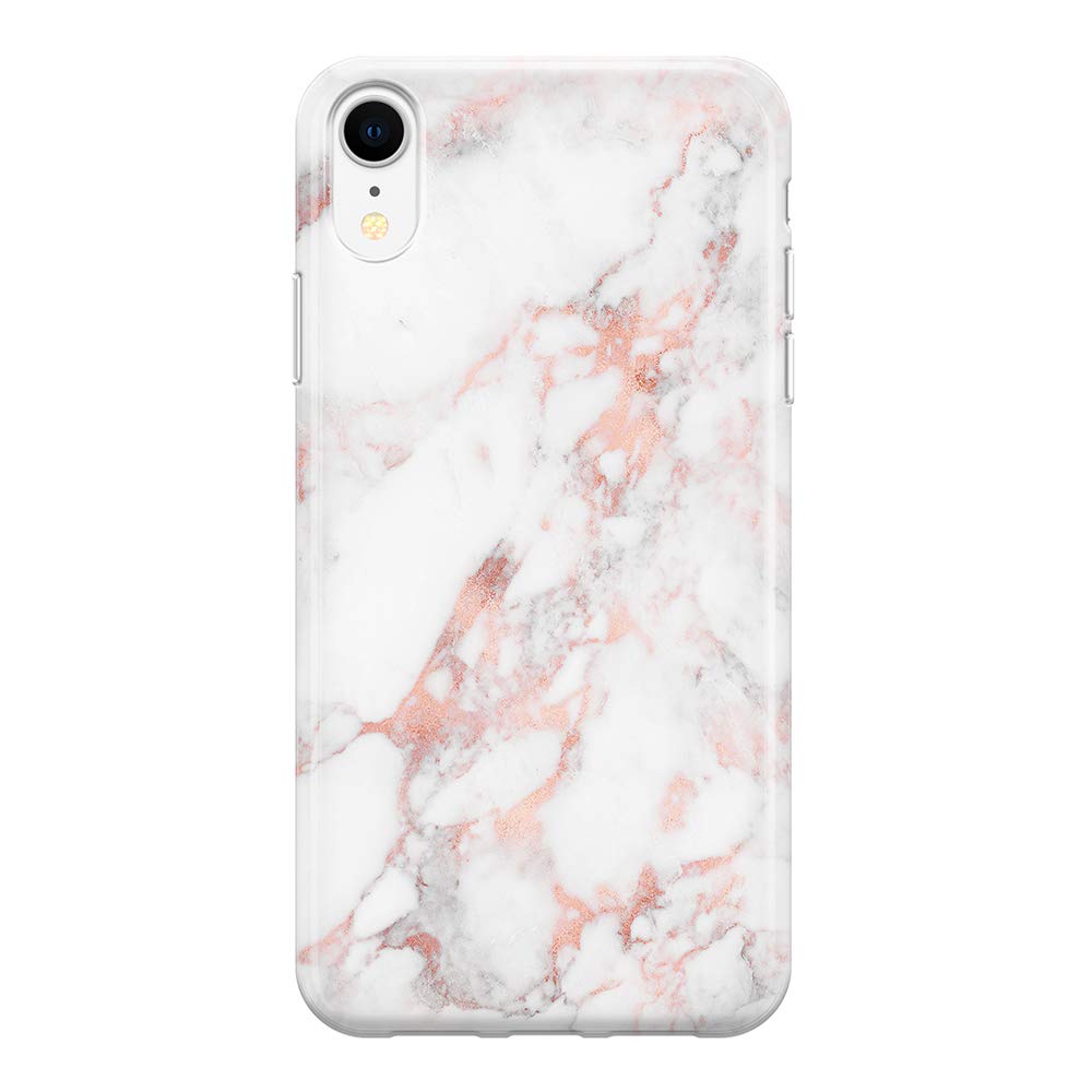 Amazon Com Ucolor Case For Girls Compatible With Iphone Xr Rose Natural Marble Matte Slim Soft Flexible Tpu Silicone Shockproof Cover Compatible With Iphone Xr 6 1 Cell Phones Accessories