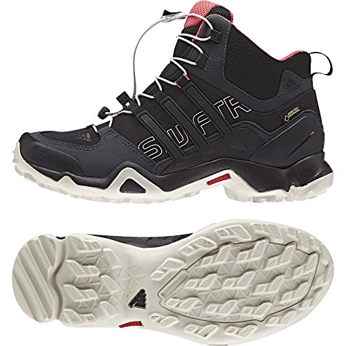 adidas Outdoor Women's Terrex Swift R Mid GTX W Shoes, Dark Grey/Black/Super Blush, 9.5 B - Medium