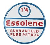 Dimensions : 24 x 24 cm. Esso Plaque en aluminium pour porte de garage, essence, pétrole, atelier, garage auto