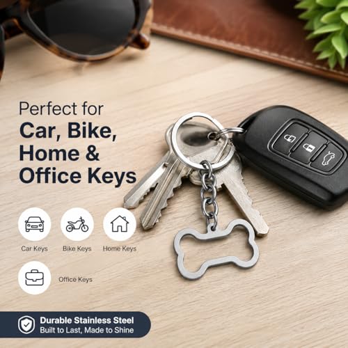 Image of M Men Style Personalised Dog Paw Print Silver Stainless Steel Keychain For Men And Women LCK061