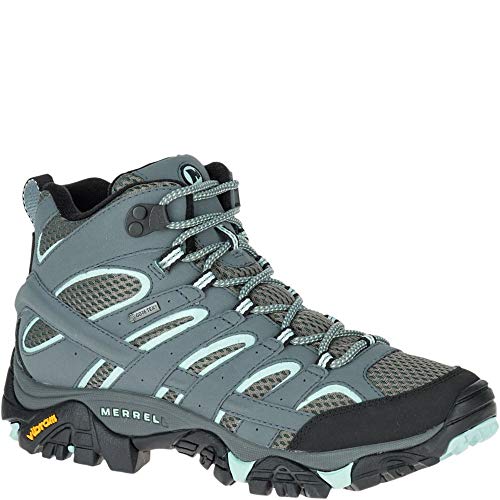 Merrell Women's Moab 2 Mid GTX Waterproof Walking Shoe, Sedona Sage, 5