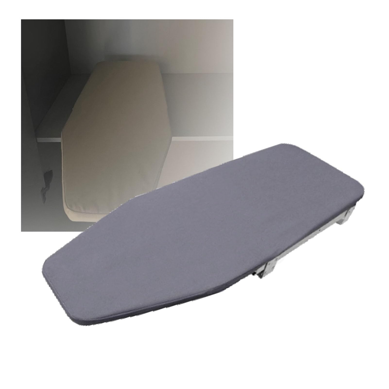 Generisch Dieses ausziehbare Bügelbrett, Faltbare Bügelbrett mit Drehfunktion und kompakten Abmessungen (ausgeklappt 81 x 31 cm), eignet Sich für Kleiderschrank und Garderobe (Farbe 1).