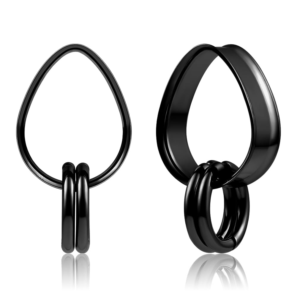 Tunnel Orecchio In Acciaio Inox - Design Conchiglia, Per Stretching! - Foto 2