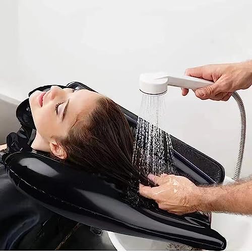 Yuehuam Inflatable Shampoo Bowl, Portable Hair Washing Tray for Elderly,