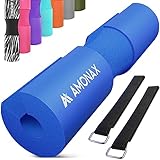 Amonax langhantel polster, extra dicke nackenpolster langhantel- Barbell Pad nackenschutz für hip thrust und squat, und andere Übungen, Fitness, Krafttraining für Männer und Frauen (Blau)