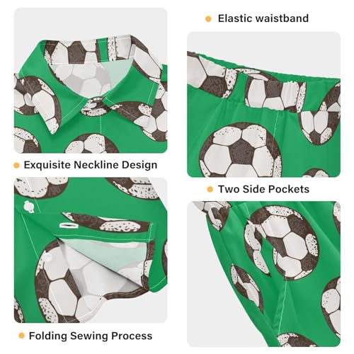 Image of visesunny Boy Floral Short Sleeve Button Down Shirt & Casual Shorts Set Summer Outfits 3-10 Years Clothes
