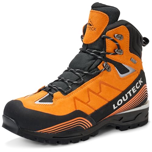 Louteck Hiking Boots Men – Durable and Comfortable Waterproof Men's Climbing Boots, Men's Boots...
