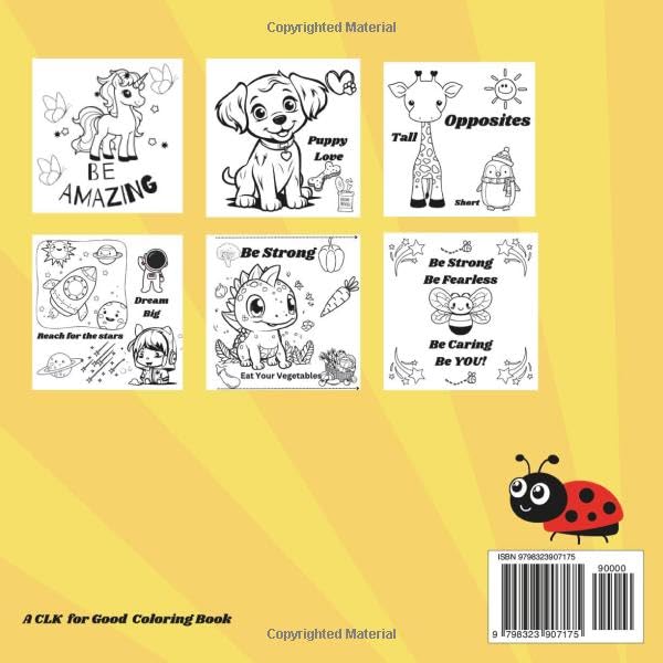 Positively Powerfully Fun Coloring Book for Kids: Coloring Book for Kids with Positive Messaging to help brighten the day(s) of children ages 3-10 image 3