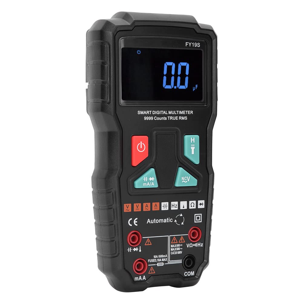 Generic Multímetro Digital de Mano de Alta Precisión para Prueba de Corriente de Voltaje CA CC, Medidor Multifuncional Portátil para Instrumentos y Laboratorios, Material ABS