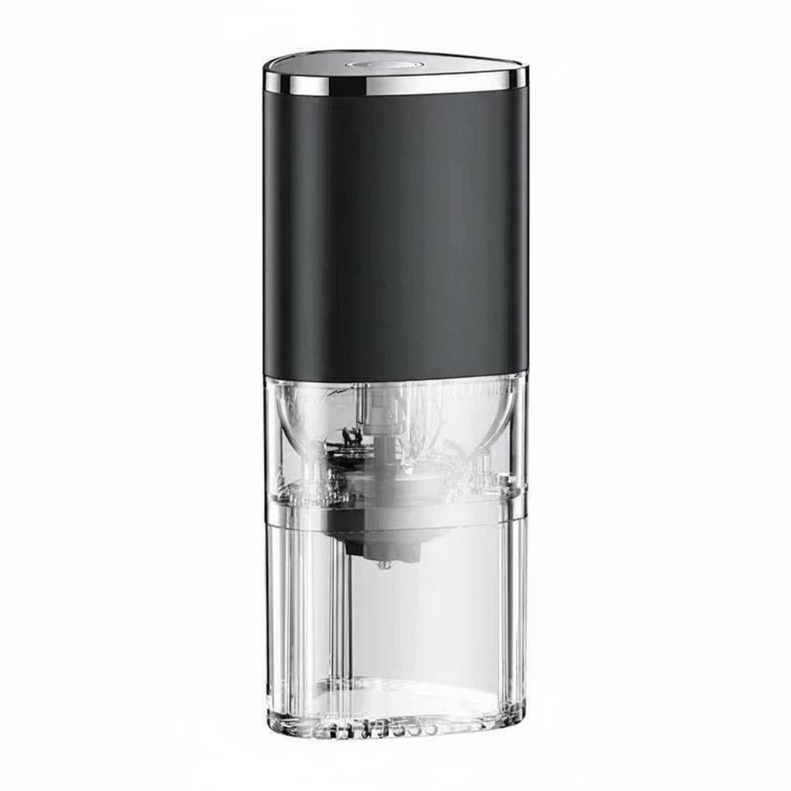 Two-Way-Mode Grinding Rechargeable Coffee Grinder Type-C Charging Portable Coffee Grinder for Travel, Zt003 Black-image-23