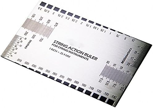 TMERY International Measurement Standard Guitar String Action Ruler Gauge