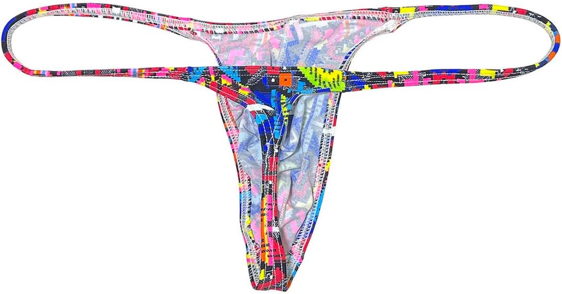 OROCOJUCO Men Posing Thong G-string Underwear Narrow Pouch T-back Minimal Coverage Tangas Bikini Swimwear