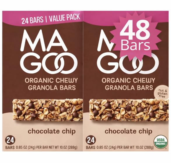 Made_Goods Chocolate Chip Granola Bars 24 Count (2 Pack) | Chocolate Drizzled, Chocolate chip Flavor | Gluten Free | Nut Free | Organic Snacks, 0.85 oz