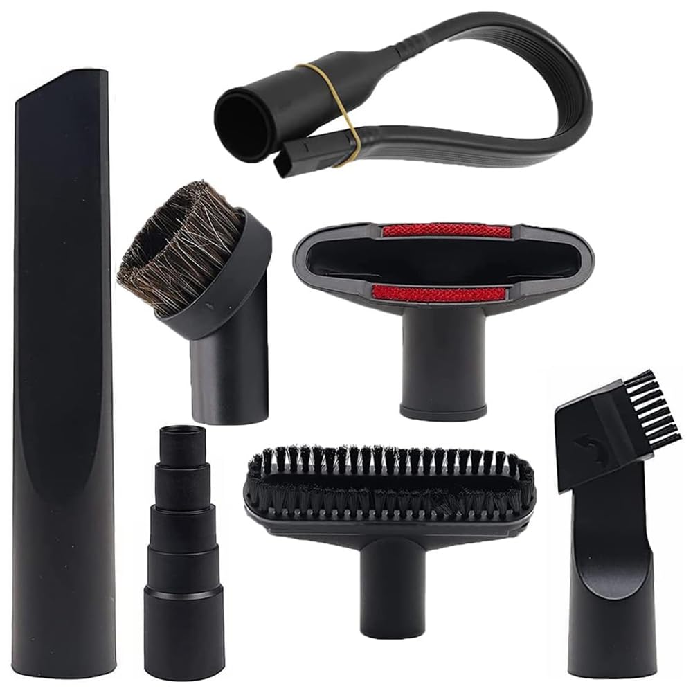Udsknv[Ksl Black Mvosjfie 1 1/4Inch Vacuum Accessories And Attachments, Household Cleaning Vacuum Brush Attachment Nozzle Flexible Crevice Tool