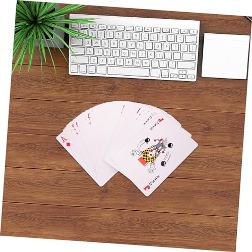 Abaodam 1satz Große Spielkarten Jumbo Pokerkarten Für Unterhaltsame Partys Leicht Und Tragbar Für Erwachsene Und Hochwertiges Für Langanhaltenden Spaß – Bild 3