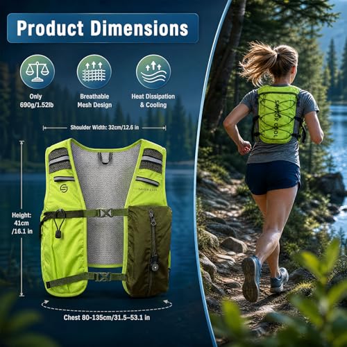 SAVIOR COOL Cooling Vest for Men Women，Hydration Vest for Running Hiking — view 6