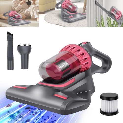 YouseaHome Aspirateur anti-acariens pour matelas et coussins, aspirateur portable sans fil, filtre HEPA 10 KPa puissant pour les personnes allergiques, lit, canapé