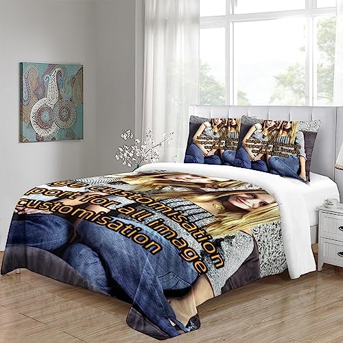 Parure de lit personnalisable microfibre pour éliminer la déco monotone - 4