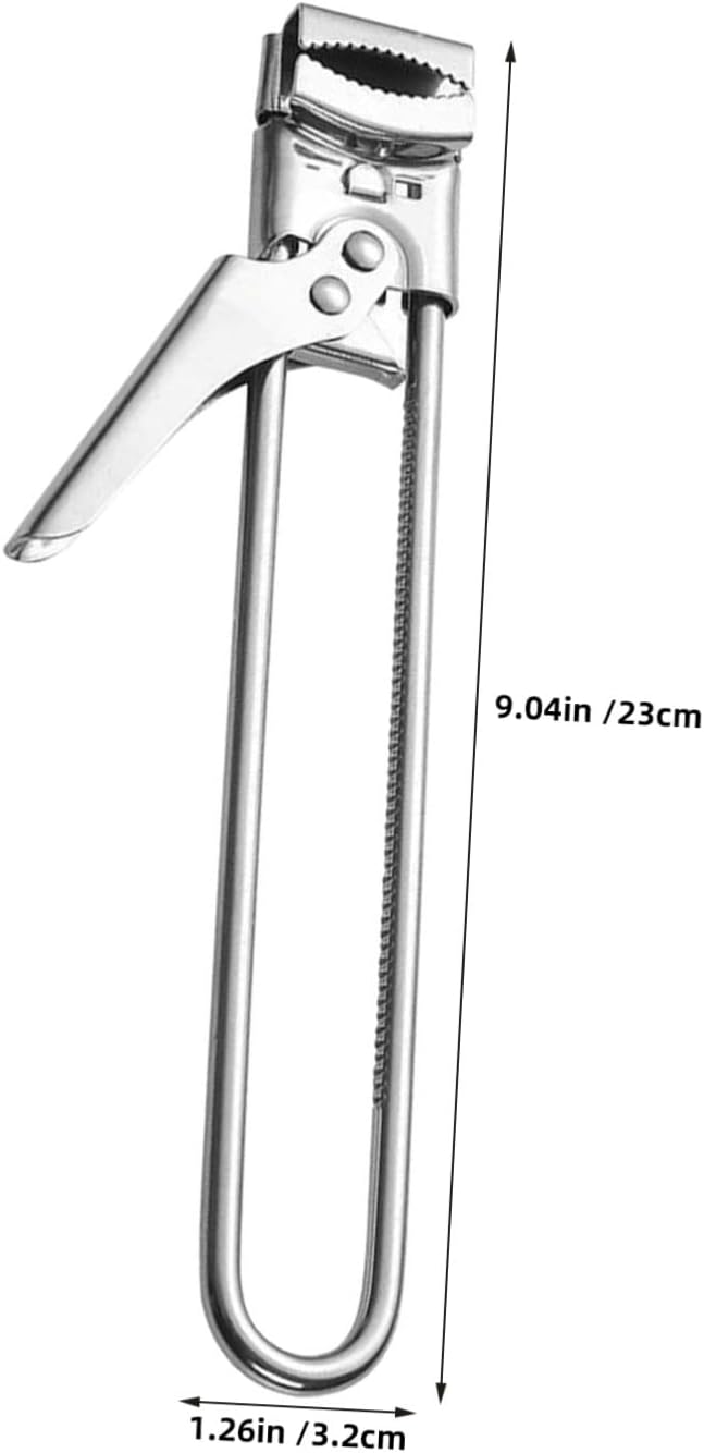 2pcs Adjustable Stainless Steel Manual Jar Opener and Bottle Cap Opener with Ergonomic Comfort Grip, Compact and Portable Kitchen Gadget for Seniors and Weak Hands, Reduces Hand