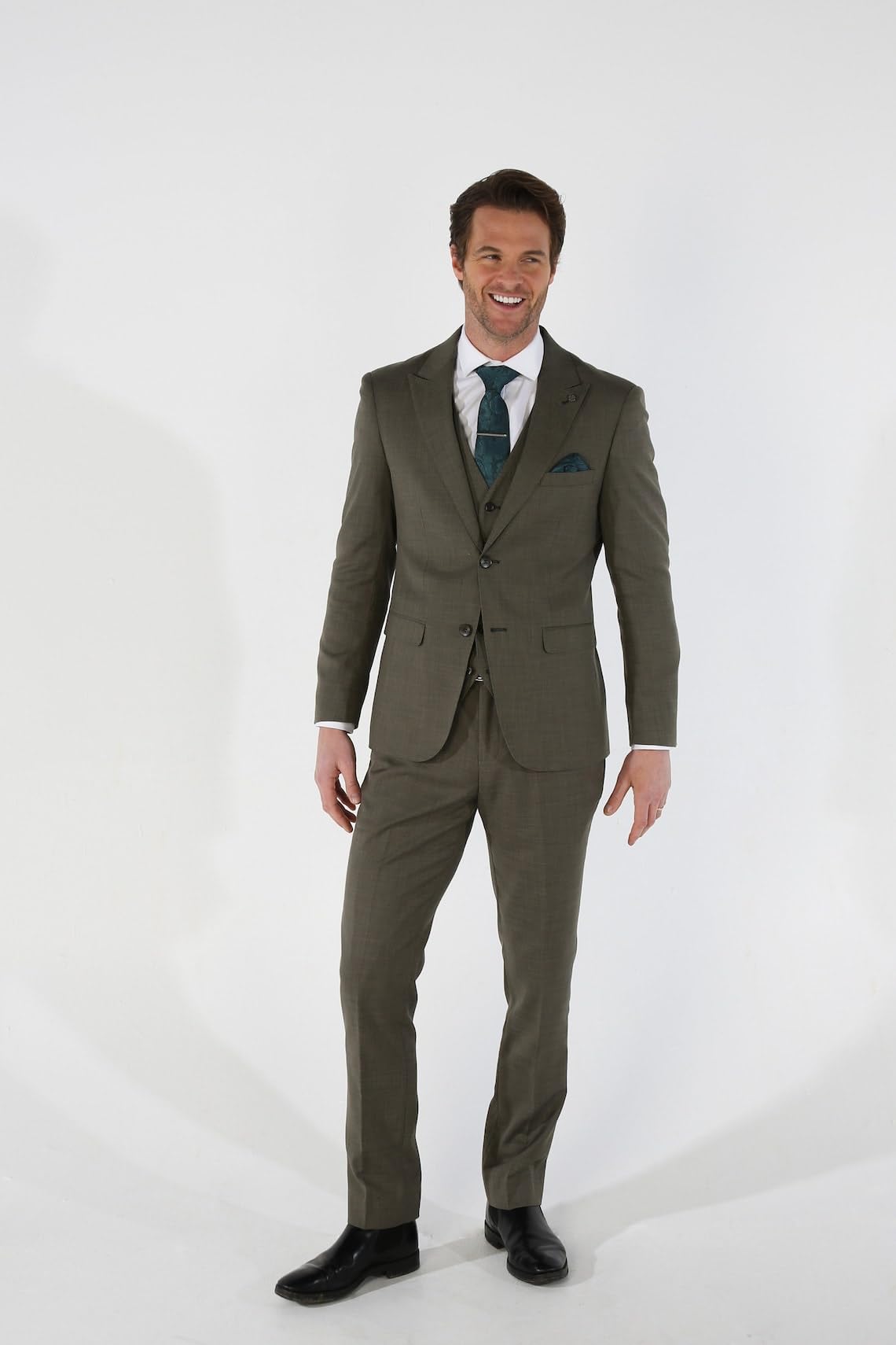 Abito Scozzese da Uomo Premium in 3 Pezzi, Venduto separatamente. Set per Matrimoni, Affari ed Eventi Speciali