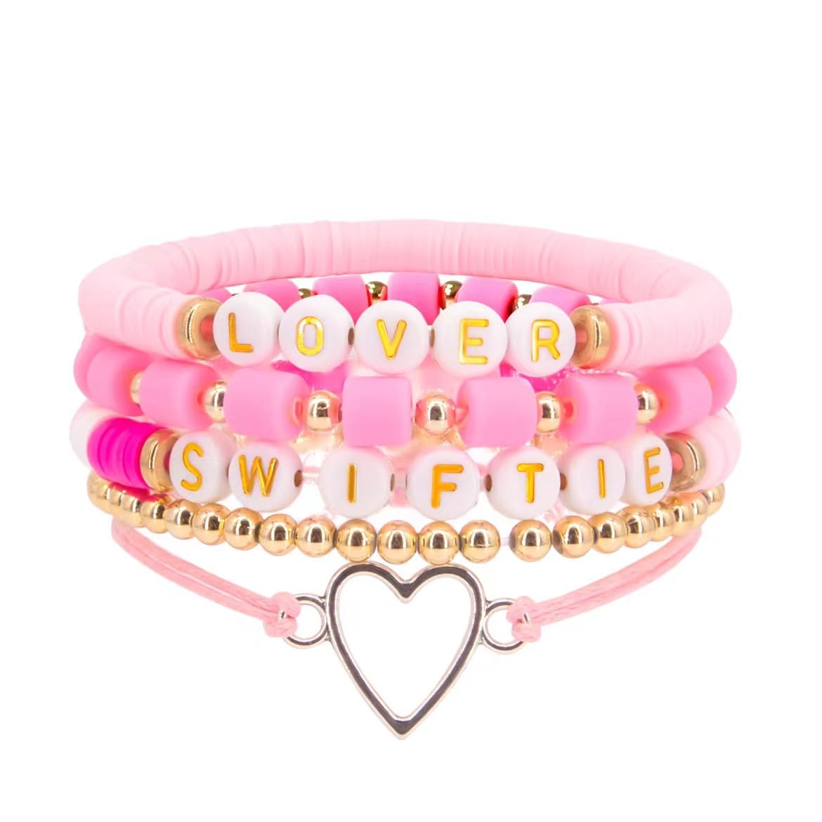 OkdanceLover Bracelet for Swiftie 5pcs Album Beaded Bracelets for Taylor Fans Gifts, Eras Tour Accessories