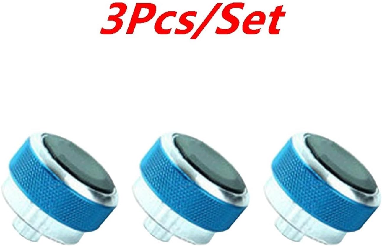 Compatible With FORD FOUCS 2 3 Car Air Conditioning Knob AC Knob Heat Control Switch Button 3Pcs(3Pcs Black)