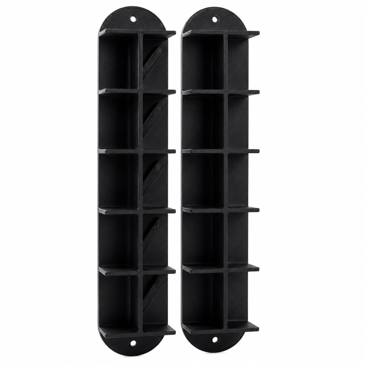 SplashNColor Wall Mount Brackets for Small Parts Boxes – Screw-in Storage Organizer Ledge | Holds Bins and Containers Securely | Workshop Garage Pegboard Alternative for Hardware and