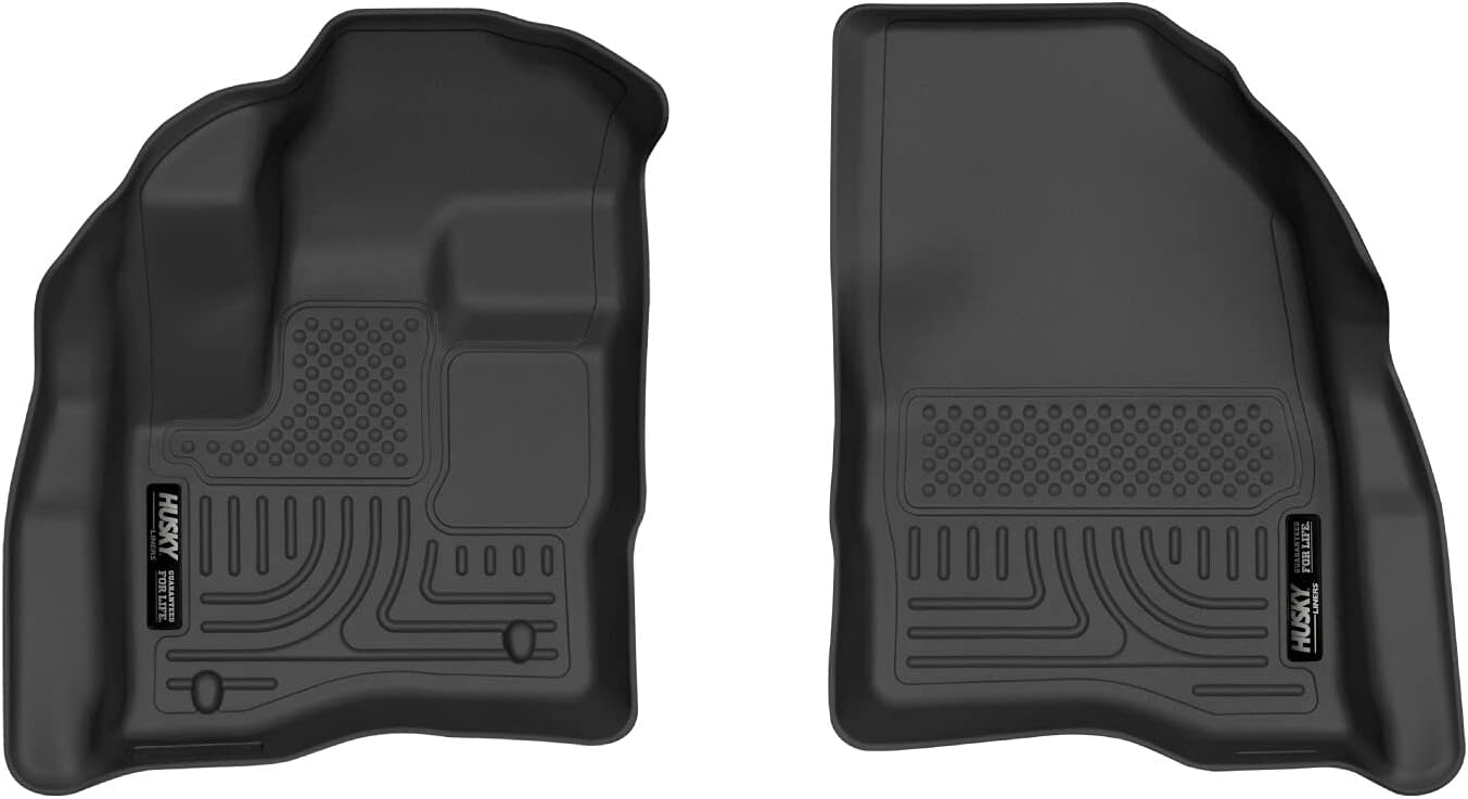 Husky Liners X-act Contour Floor Mats | Fits 2010-2019 Ford Taurus; 2009-2016 Lincoln MKS | Front Row, 2-pc Black - 55621